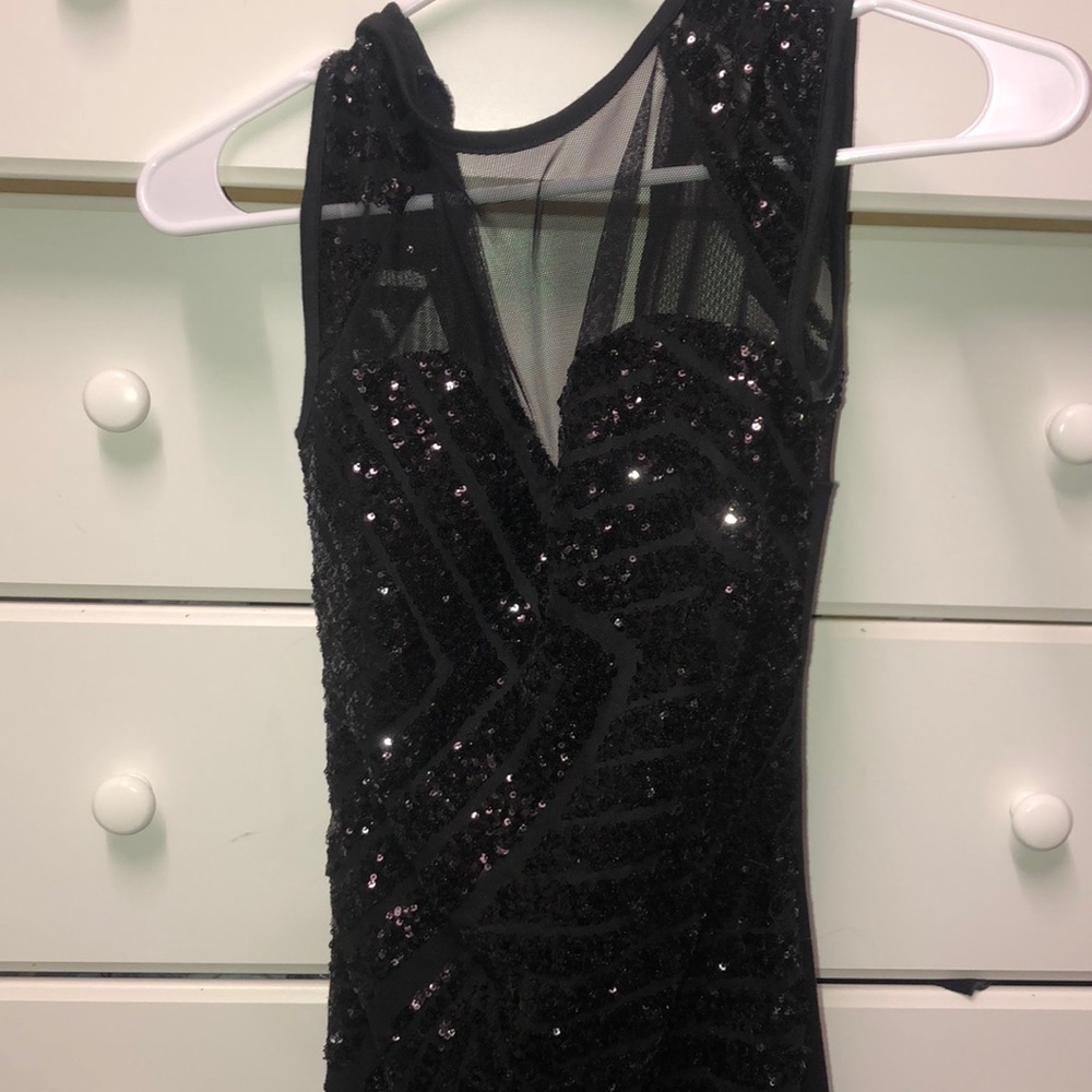 tiny black party dress
